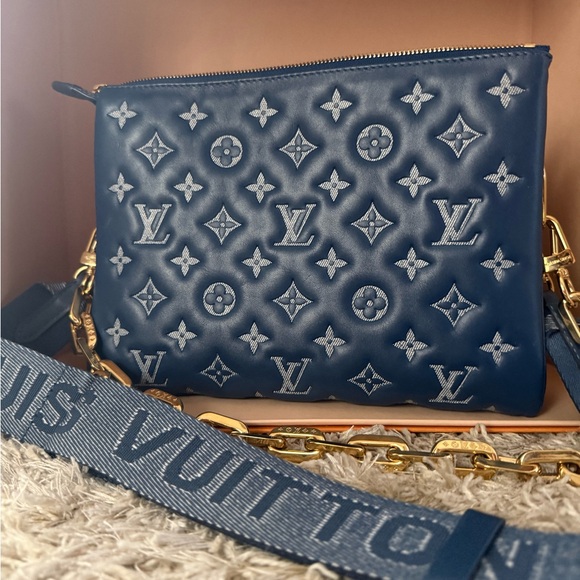 Louis Vuitton Navy Monogram Crossbody Bag - Picture 1 of 4